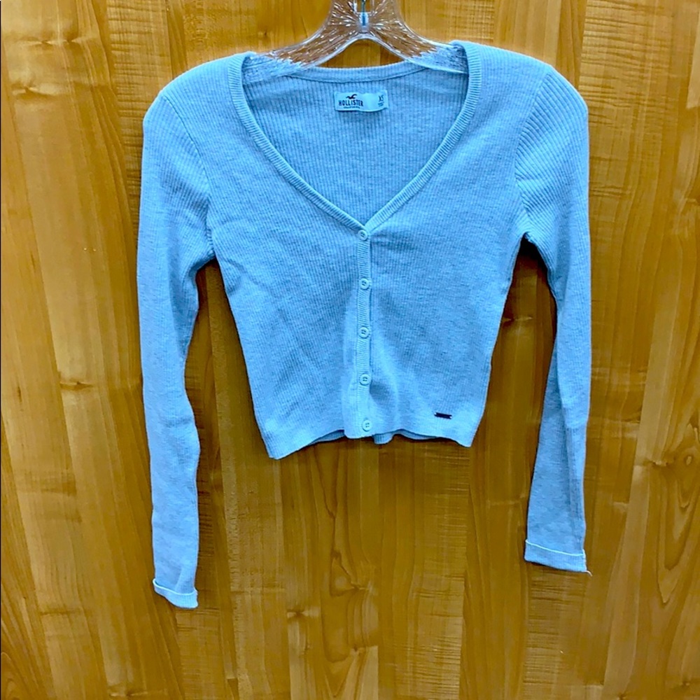 Hollister button up sweater